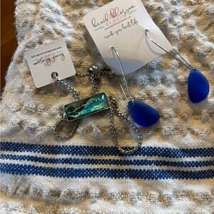 Beach Blossom Handmade Jewelry earrings & bracelet set